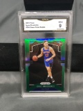 GMA Graded 2019-20 Panini Prizm Green IGNAS BRAZDEIKIS Knicks ROOKIE Basketball Card - MINT 9