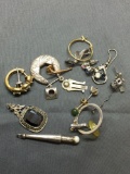 Sterling Silver Jewelry Scrap Lot Earrings - 26 Grams