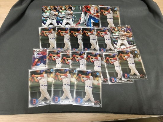 Huge 21 Card Lot of ANDREW BENINTENDI Red Sox ROOKIE Baseball Cards