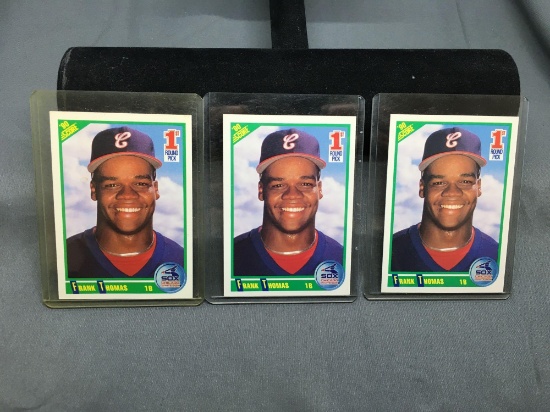 3 Card Lot of 1990 Score FRANK THOMAS White Sox ROOKIE Baseball Cards