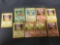 9 Card Lot of Pokemon Evolutions Starters & Secret Rares