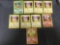9 Card Lot of Pokemon Evolutions Starters & Secret Rares