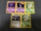 5 Count Lot of Vintage Pokemon Rare Trading Cards from Huge Collection