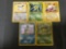 5 Count Lot of Vintage Pokemon Rare Trading Cards from Huge Collection