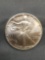 1989 United States 1 Ounce .999 Fine Silver American Eagle Silver Bullion Round Coin