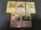 5 Count Lot of Vintage Pokemon Rare Trading Cards from Huge Collection