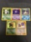 5 Count Lot of Vintage Pokemon Holofoil Rare Cards from Huge Collection