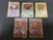 5 Card Lot of Vintage Pokemon Holofoil Rare Trading Cards from Huge Collection