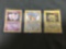 3 Card Lot of Vintage Pokemon Black Star Promo Trading Cards from Collection