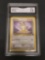 GMA Graded 1999 Pokemon Jungle Unlimited #56 MEOWTH Trading Card - NM+ 7.5