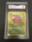 GMA Graded 1999 Pokemon Fossil 1st Edition #46 EKANS Trading Card - EX-NM 6