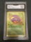 GMA Graded 1999 Pokemon Fossil 1st Edition #46 EKANS Trading Card - NM-MT+ 8.5