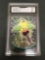 GMA Graded 2000 Topps Pokemon TV Animation #70 WEEPINBELL Trading Card - NM 7