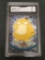 GMA Graded 2000 Topps Pokemon TV Animation #54 PSYDUCK Trading Card - NM 7