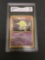 GMA Graded 1999 Pokemon Base Set Unlimited #49 DROWZEE Trading Card - NM 7