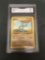 GMA Graded 1999 Pokemon Base Set Unlimited #52 MACHOP Trading Card - NM 7