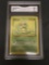 GMA Graded 1999 Pokemon Base Set Unlimited #45 CATERPIE Trading Card - NM 7