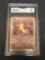 GMA Graded 1999 Pokemon Team Rocket #44 DARK RAPIDASH Trading Card - NM 7