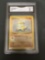 GMA Graded 1999 Pokemon Base Set Unlimited #62 SANDSHREW Trading Card - VG-EX 4