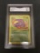 GMA Graded 1999 Pokemon Fossil #46 EKANS Trading Card - VG-EX+ 4.5