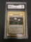 GMA Graded 1999 Pokemon Fossil 1st Edition #60 GAMBLER Trading Card - MINT 9