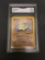 GMA Graded 1999 Pokemon Base Set Unlimited #62 SANDSHREW Trading Card - NM+ 7.5