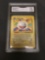 GMA Graded 2000 Pokemon Base 2 Set #25 ELECTRODE Rare Trading Card - NM+ 7.5