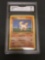 GMA Graded 1999 Pokemon Base Set Unlimited #60 PONYTA Trading Card - NM 7