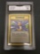 GMA Graded 1999 Pokemon Base Set Unlimited #93 GUST OF WIND Trading Card - GEM MINT 10