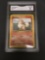 GMA Graded 1999 Pokemon Base Set Unlimited #28 GROWLITHE Trading Card - EX-NM 6