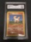 GMA Graded 1999 Pokemon Base Set Unlimited #60 PONYTA Trading Card - VG+ 3.5