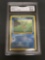 GMA Graded 1999 Pokemon Fossil 1st Edition #49 HORSEA Trading Card - NM-MT+ 8.5
