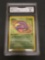 GMA Graded 1999 Pokemon Fossil 1st Edition #46 EKANS Trading Card - EX-NM 6