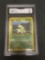 GMA Graded 2000 Pokemon Neo Genesis #29 BAYLEEF Trading Card - EX 5