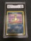 GMA Graded 1999 Pokemon Fossil #25 LARPAS Rare Trading Card - NM+ 7.5