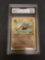 GMA Graded 1999 Pokemon Fossil #50 KABUTO Trading Card - NM-MT+ 8.5