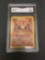 GMA Graded 1999 Pokemon Fossil #27 MOLTRES Trading Card - NM+ 7.5