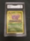 GMA Graded 1999 Pokemon Fossil #45 WEEZING Trading Card - NM 7