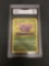 GMA Graded 1999 Pokemon Fossil #45 WEEZING Trading Card - NM-MT 8