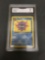 GMA Graded 1999 Pokemon Fossil #32 CLOYSTER Trading Card - NM 7