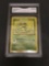 GMA Graded 1999 Pokemon Base Set Unlimited #45 CATERPIE Trading Card - AUTHENTIC
