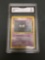 GMA Graded 1999 Pokemon Base Set Unlimited #50 GASTLY Trading Card - VG 3