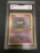GMA Graded 1999 Pokemon Base Set Unlimited #50 GASTLY Trading Card - VG 3