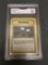 GMA Graded 1999 Pokemon Fossil #60 GAMBLER Trading Card - NM-MT+ 8.5