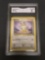 GMA Graded 1999 Pokemon Jungle #56 MEOWTH Trading Card - EX-NM 6