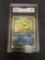GMA Graded 1999 Pokemon Fossil #53 PSYDUCK Trading Card - NM 7