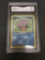 GMA Graded 1999 Pokemon Fossil #54 SHELLDER Trading Card - NM 7