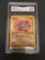 GMA Graded 1999 Pokemon Fossil 1st Edition #47 GEODUDE Trading Card - EX-NM+ 6.5