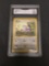 GMA Graded 1999 Pokemon Base Set Unlimited #61 RATTATA Trading Card - VG+ 3.5