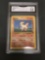 GMA Graded 1999 Pokemon Base Set Unlimited #60 PONYTA Trading Card - VG+ 3.5